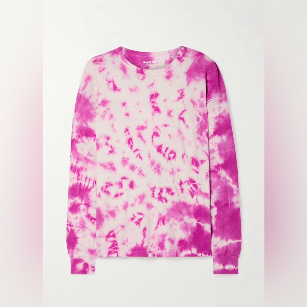 Year of Ours Tie Dye Boyfriend Long Sleeve Size M
